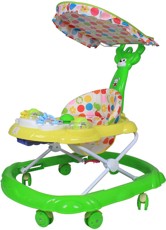 Ole Baby Musical Activity Walker With Parent Rod(Green)