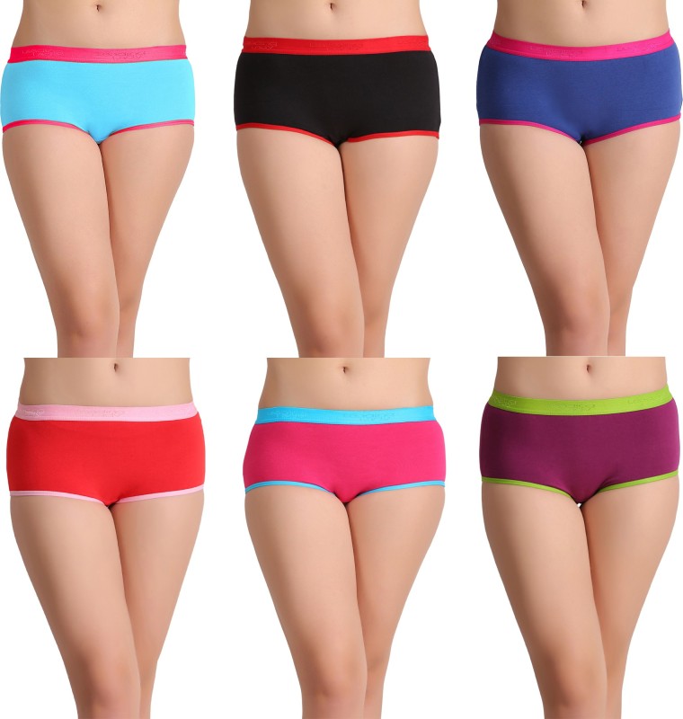Leading Lady Panty Women Bikini Blue, Black, Blue, Red, Pink, Purple Panty(Pack...