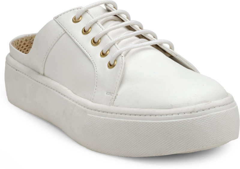 Kanabis Slip On Sneakers For Women(White)