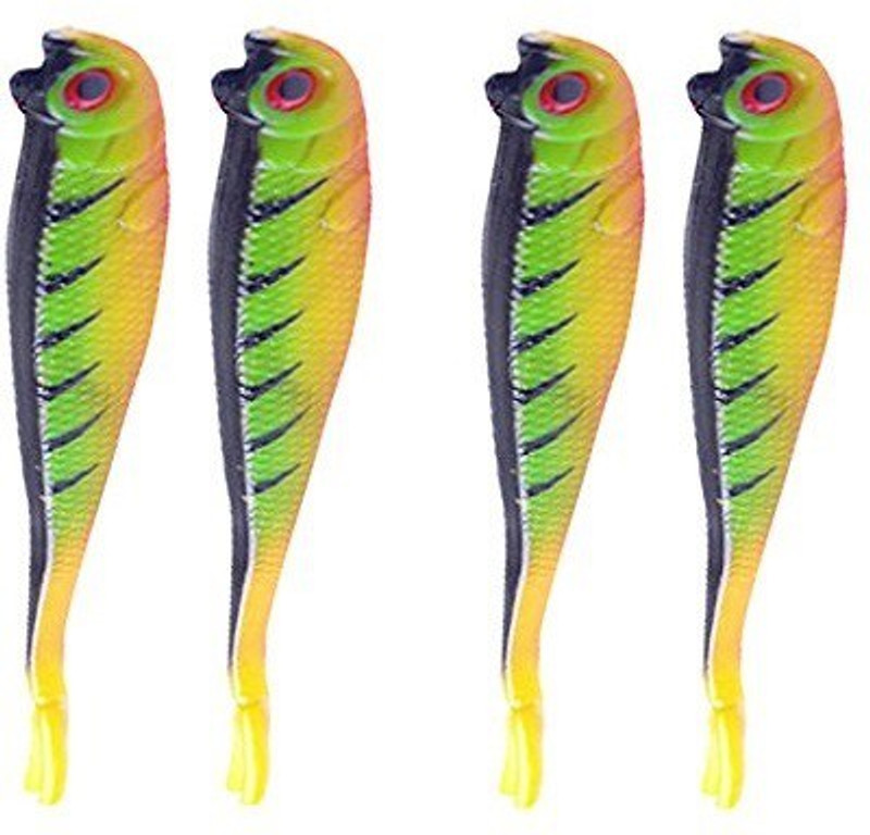 Futaba Soft Bait Silicone Fishing Lure(Pack of 4, Size 13)