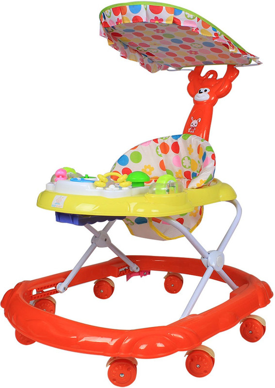 Ole Baby Musical Activity Walker With Parent Rod(Red)