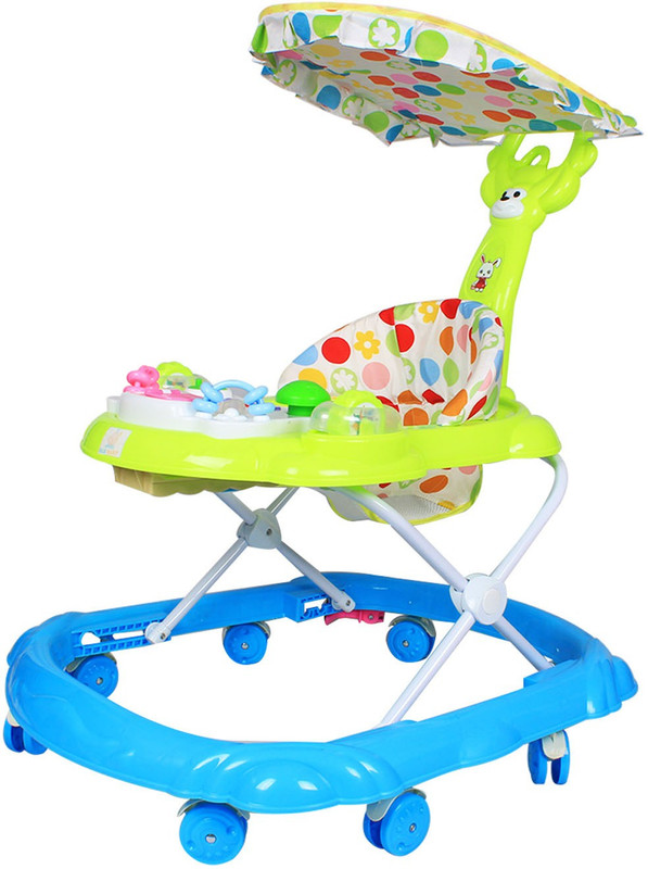 Ole Baby Musical Activity Walker With Parent Rod(Blue)