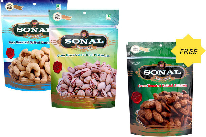 Sonal Premium Assorted Nuts(3 x 83.33 g)