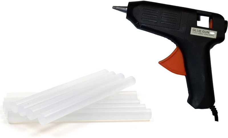iwill Transparent Hot Melt Glue Sticks With 40 W Gun For Decoration And DIY - 8 g iwill Transparent Hot Melt Glue Sticks With 40 W Gun For Decoration And DIY - 8 g