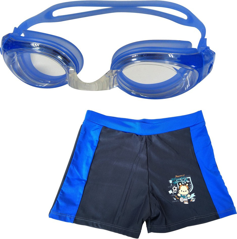 Golddust Swimming Goggles with Kids Swim Shorts Swimming Kit