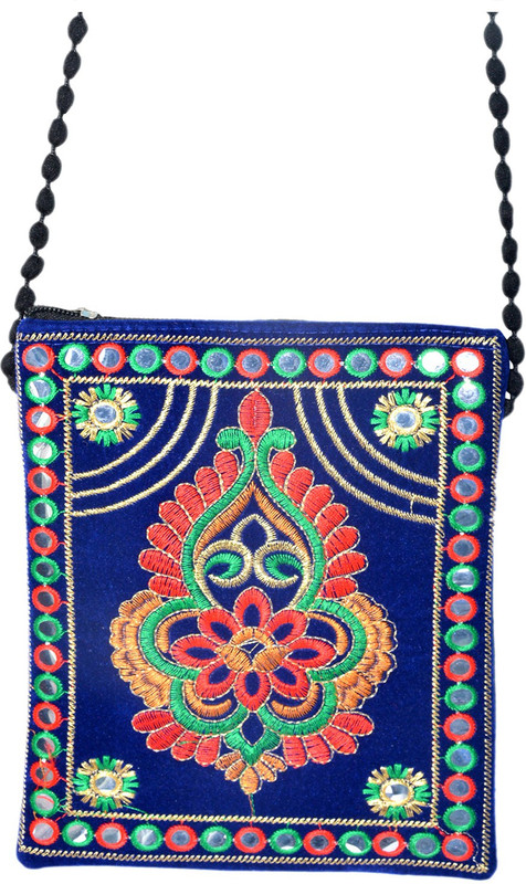 Craft Trade Cotton Handmade Mobile And Tablet Pouch Pouch(Multicolor, White)