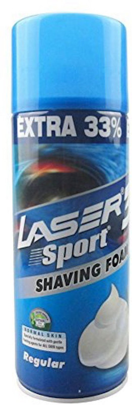 LASER 3 sport Shaving foam regular with aloe vera extra moisturising(400 ml)