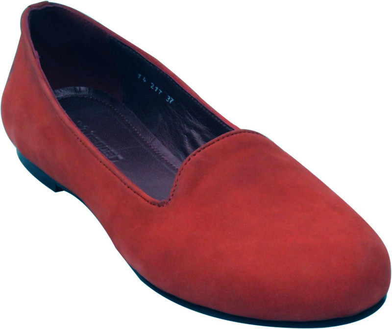 Salt N Pepper 14-217ANGLEREDSUEDEWOMENSHOES Bellies For Women(Red)