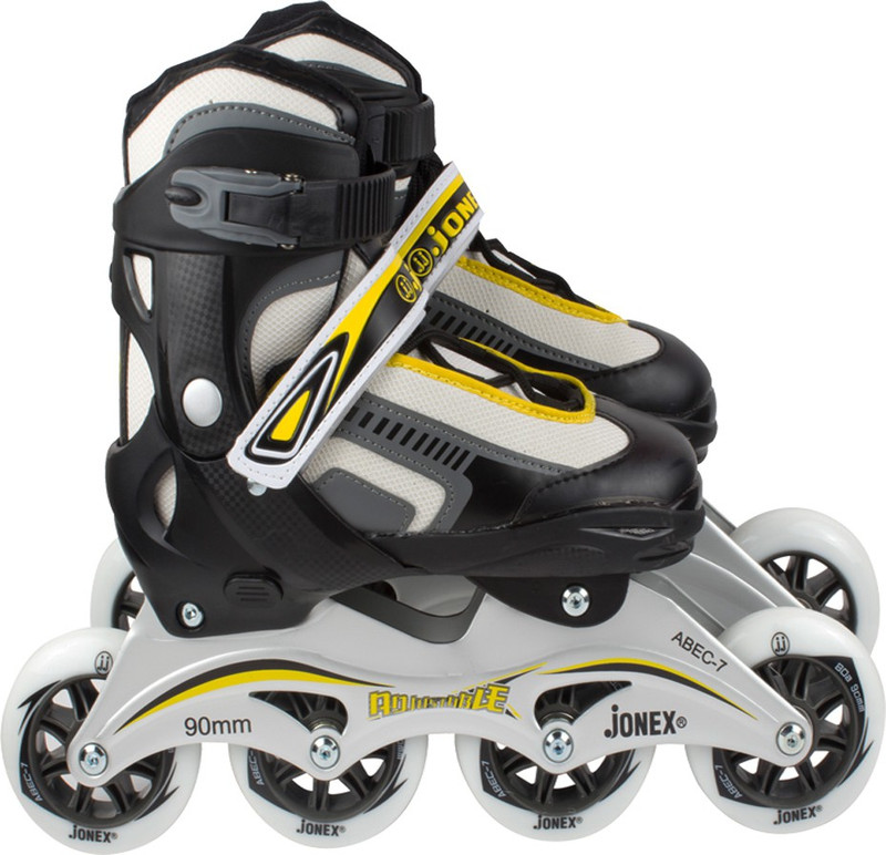 Jonex Fighter speed inline skate 178 with skate bag, wheel size 90MM. Medium In-line Skates - Size 4-6.5 UK(Multicolor)