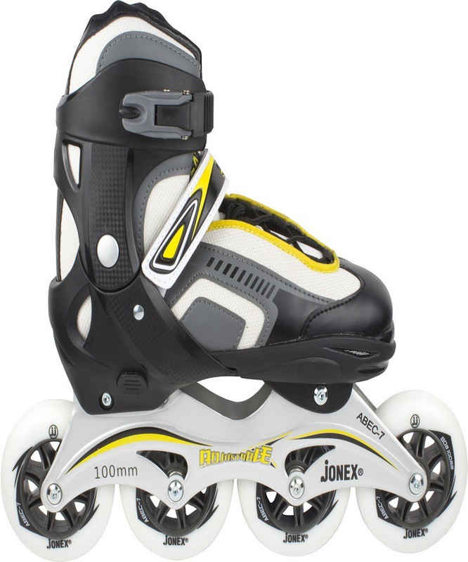 Jonex Attacker speed inline skate 178 with skate bag, wheel size 100MM, Large In-line Skates - Size 6.5-9 UK(Multicolor)