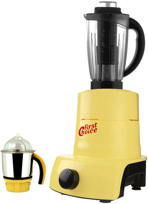 Firstchoice ABS Plastic Body Brand Outlet model_MA_473 ABS Plastic YPMA17_473 750 W Juicer Mixer Grinder(Yellow, 2 Jars)