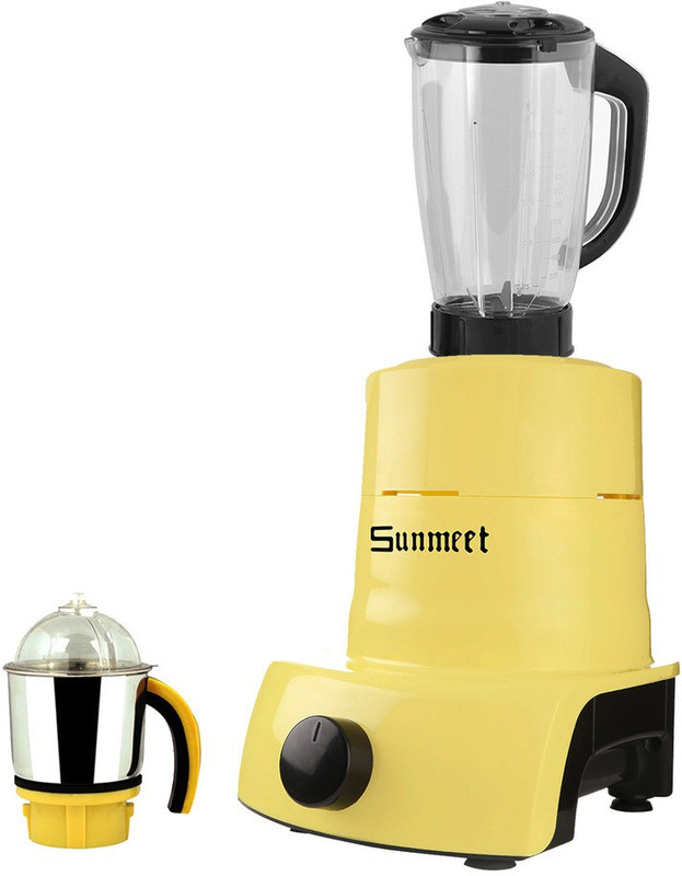 Sunmeet ABS Plastic Body Brand Outlet model_MA_561 ABS Plastic YPMG17_561MA 750 W Juicer Mixer Grinder(Yellow, 2 Jars)