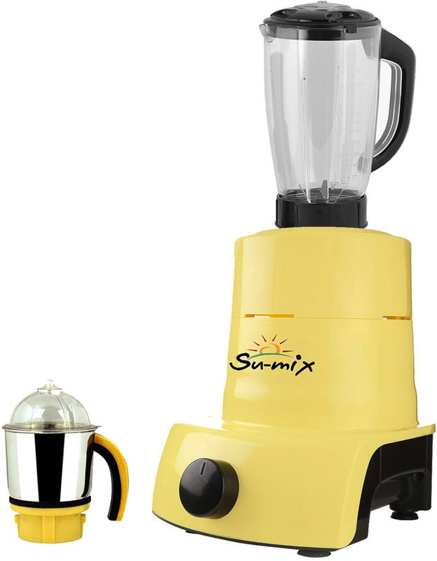 Su-Mix ABS Plastic Body Brand Outlet model_MA_591 ABS Plastic YPMG17_591MA 1000 W Juicer Mixer Grinder(Yellow, 2 Jars) Su-Mix ABS Plastic Body Brand Outlet model_MA_591 ABS Plastic YPMG17_591MA 1000 W Juicer Mixer Grinder(Yellow, 2 Jars)