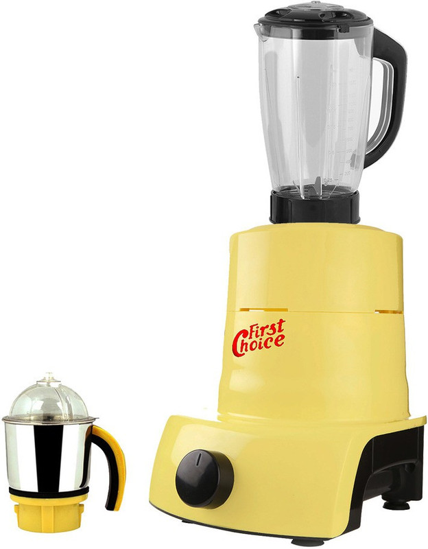 Firstchoice ABS Plastic Body Brand Outlet model_MA_534 ABS Plastic YPMG17_534MA 750 W Juicer Mixer Grinder(Yellow, 2 Jars)