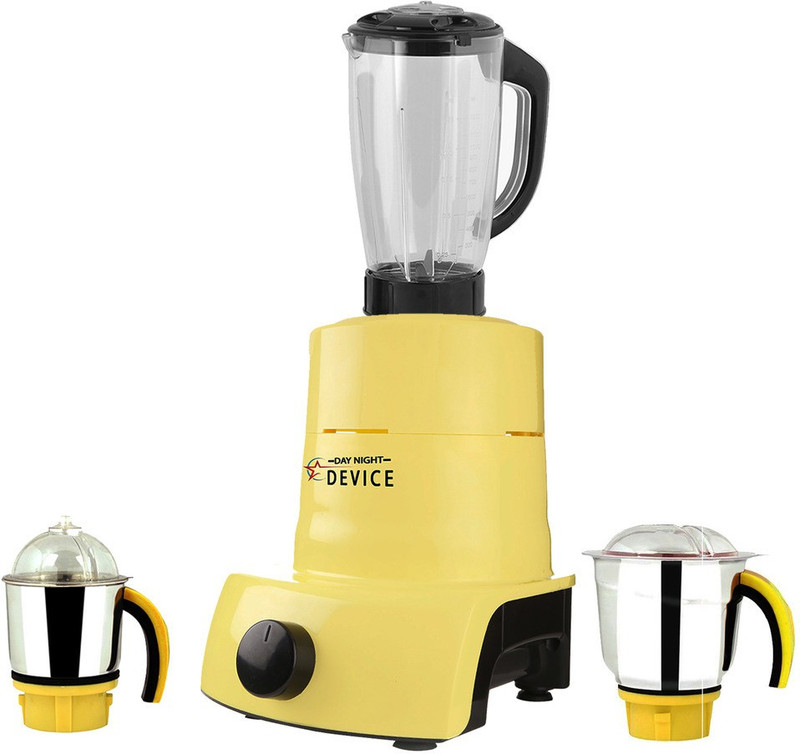 Day-Night Star Device ABS Plastic Body Brand Outlet model_MA_619 ABS Plastic YPMG17_619MA 1000 W Juicer Mixer Grinder(Yellow, 3 Jars)