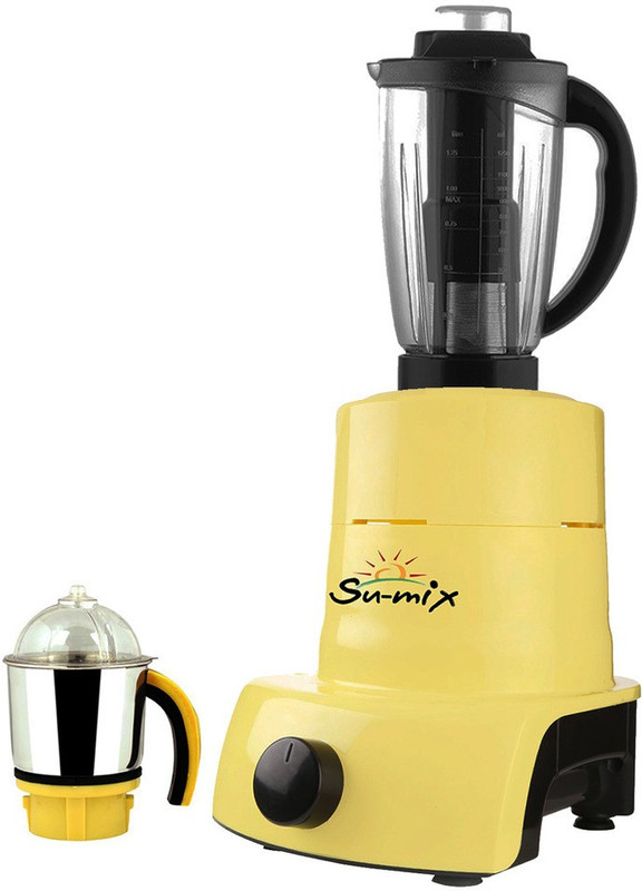 Su-mix ABS Plastic Body Brand Outlet model_MA_497 ABS Plastic YPMA17_497 750 W Juicer Mixer Grinder(Yellow, 2 Jars) Su-mix ABS Plastic Body Brand Outlet model_MA_497 ABS Plastic YPMA17_497 750 W Juicer Mixer Grinder(Yellow, 2 Jars)