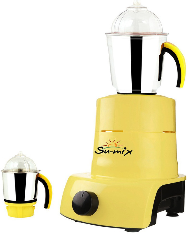 Su-mix ABS Plastic Body Brand Outlet model_MA_429 ABS Plastic YPMA17_429 600 W Mixer Grinder(Yellow, 2 Jars) Su-mix ABS Plastic Body Brand Outlet model_MA_429 ABS Plastic YPMA17_429 600 W Mixer Grinder(Yellow, 2 Jars)