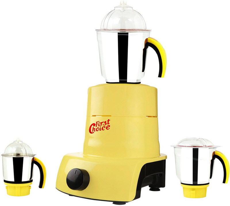 Firstchoice ABS Plastic Body Brand Outlet model_MA_404 ABS Plastic YPMA17_404 750 W Mixer Grinder(Yellow, 3 Jars)
