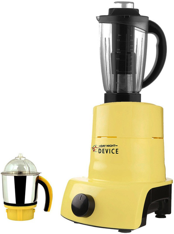 Day-Night Star Device ABS Plastic Body Brand Outlet model_MA_519 ABS Plastic YPMA17_519 600 W Juicer Mixer Grinder(Yellow, 2 Jars)