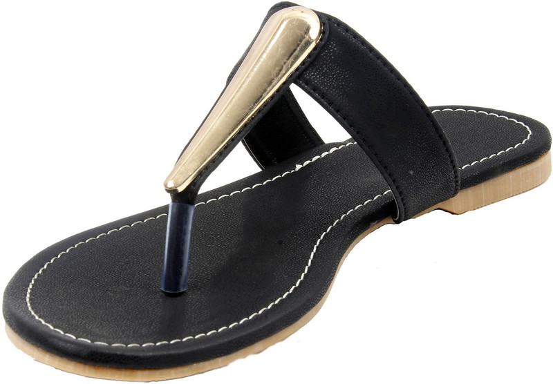 Foot Wagon Women Black, Gold Flats
