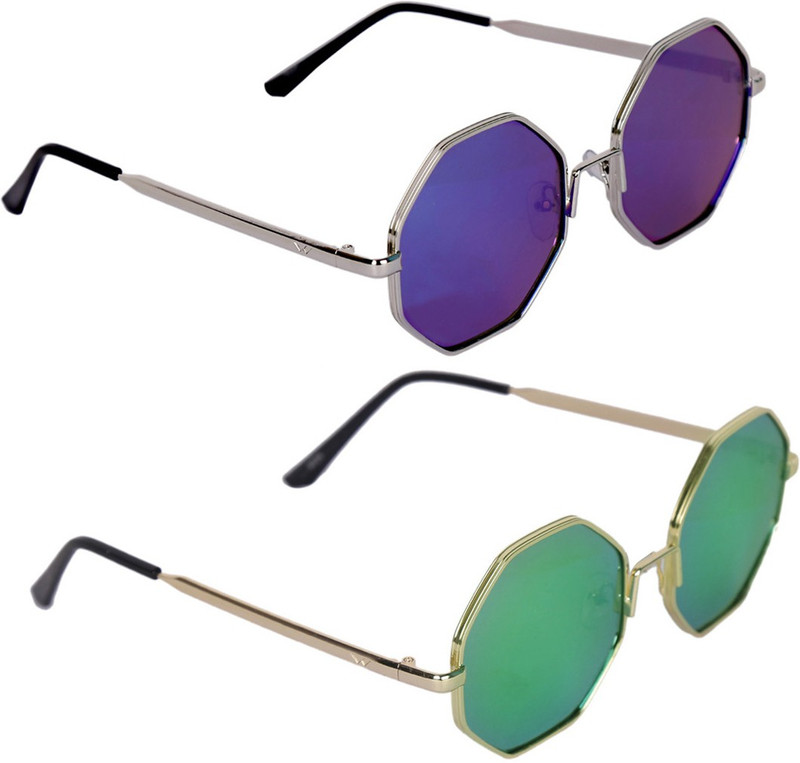 zekonis Oval Sunglasses(Blue)
