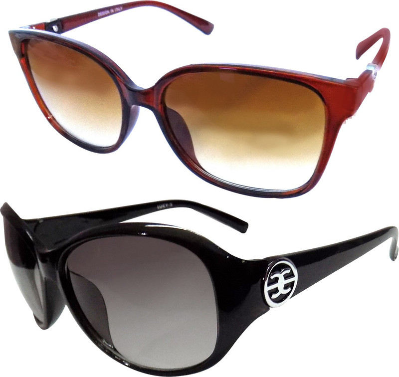 Forty Hands Wayfarer Sunglasses(Brown, Black)