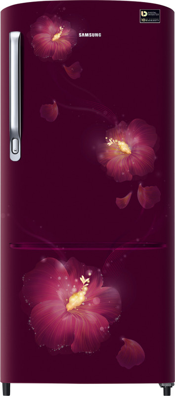 Samsung 192 L Direct Cool Single Door 4 Star Refrigerator(Rose Mallow Plum, RR20M272YR3/NL,RR20M172YR3/HL) Samsung 192 L Direct Cool Single Door 4 Star Refrigerator(Rose Mallow Plum, RR20M272YR3/NL,RR20M172YR3/HL)