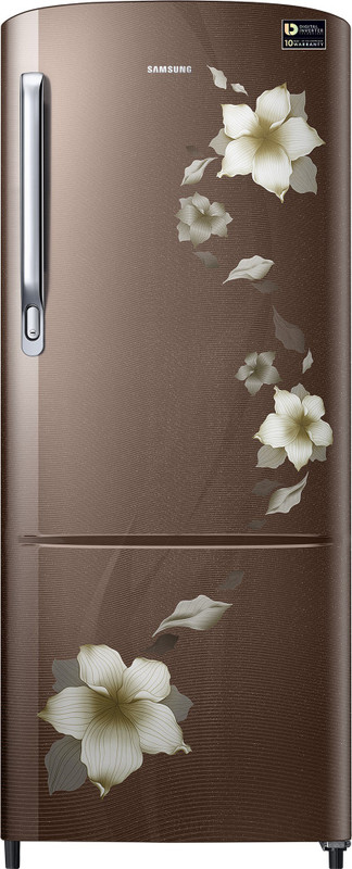 Samsung 212 L Direct Cool Single Door 4 Star Refrigerator(Star Flower Brown, RR22M274YD2/NL) Samsung 212 L Direct Cool Single Door 4 Star Refrigerator(Star Flower Brown, RR22M274YD2/NL)