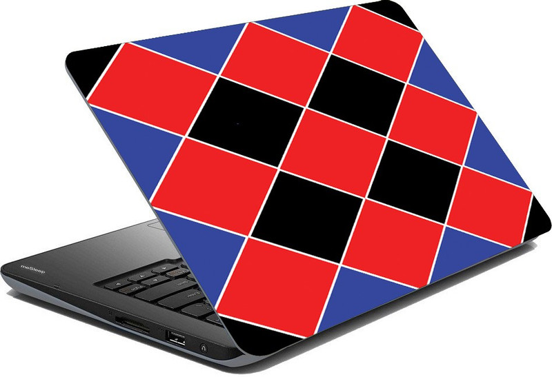 shopkio Colorful Check Box Laptop Skin Adhesive Vinyl Laptop Decal 15.6