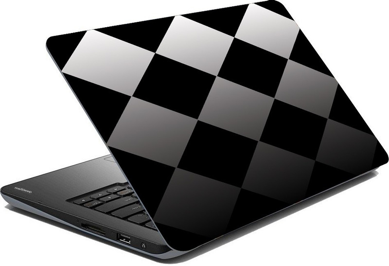 shopkio Black & White Pattern Laptop Skin Adhesive Vinyl Laptop Decal 15.6