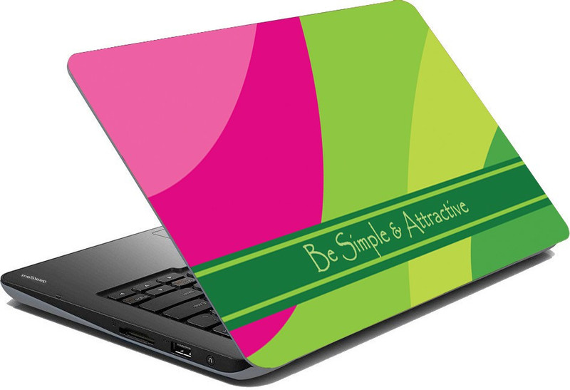 shopkio Multi color Patter Laptop Skin Adhesive Vinyl Laptop Decal 15.6