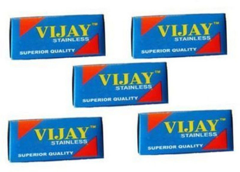 vijay blade Double Edge Safety Barber Shaving Razor Blades(250)(Pack of 5) vijay blade Double Edge Safety Barber Shaving Razor Blades(250)(Pack of 5)