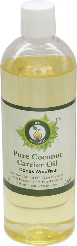 R V Essential Pure Coconut Carrier Oil- Cocus Nucifera (100% Pure and Natural Cold Pressed)(100 ml)