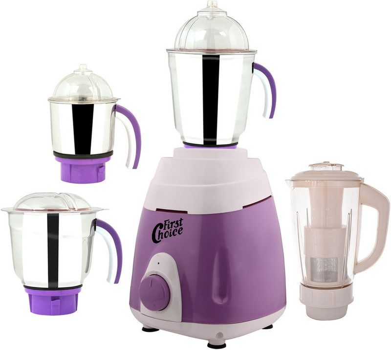 Firstchoice New_MG16-262 MG16-262 600 W Mixer Grinder(Purple, 4 Jars)