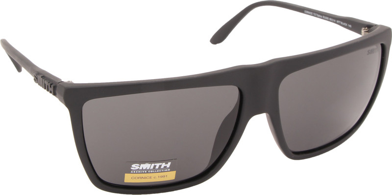SMITH Rectangular Sunglasses(Black)
