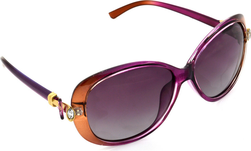 Hrinkar Polarized Rectangular Sunglasses(Pink) Hrinkar Polarized Rectangular Sunglasses(Pink)