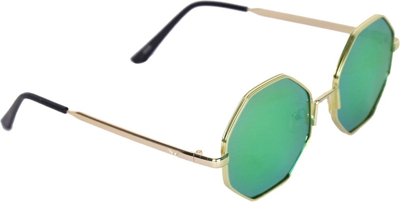 LOPEZ Retro Square Sunglasses(Green)