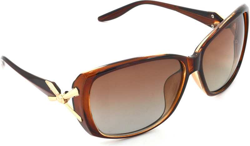 Hrinkar Polarized Rectangular Sunglasses(Brown) Hrinkar Polarized Rectangular Sunglasses(Brown)