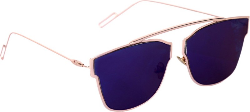 LOPEZ Rectangular Sunglasses(Blue)