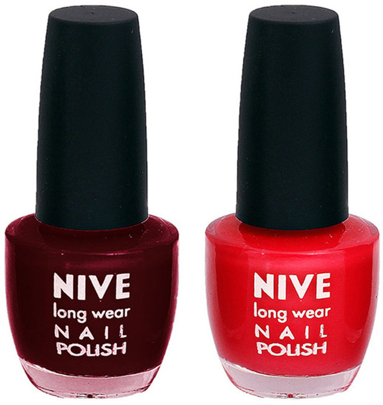 Nive Colour Blast Nail Polish 1206201621 Red(Pack of 2)