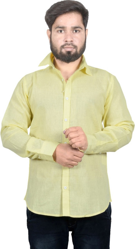 agarwal enterprises Men & Women Solid Formal Yellow Shirt