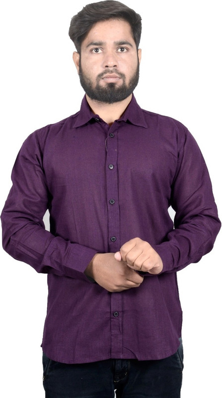 agarwal enterprises Men & Women Solid Formal Purple Shirt