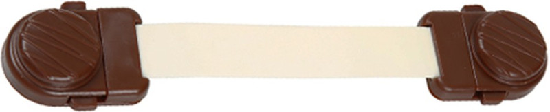 Safe-O-Kid Flexible, 2-Side Open Dual Color Long Multi-Purpose Child Safety Lock (Pack of 12)(WHITE & BROWN)