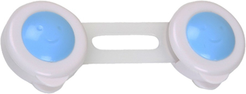 Safe-O-Kid Flexible, 2-Side Open Short Multi-Purpose Child Safety Lock (Pack of 1)(WHITE & BLUE)