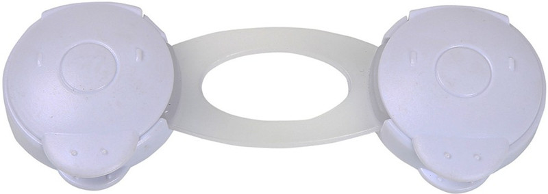 Safe-O-Kid High Quality, 2-Side Open Small Multi-Purpose Appliance Lock (Pack of 12)(White)