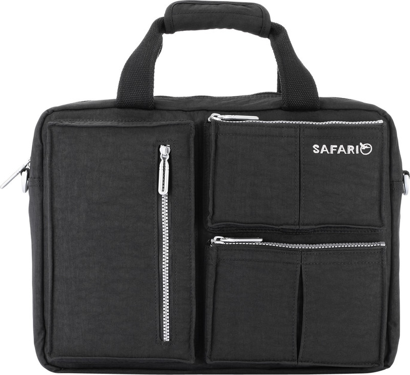 Safari SAHARA-SATCHEL Medium Briefcase - For Men & Women(Black)