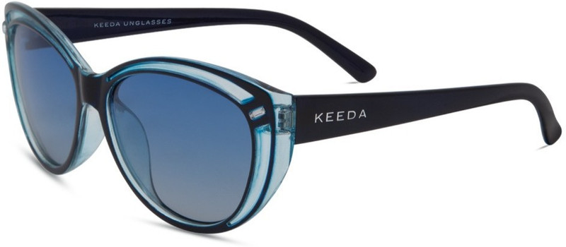 KEEDA Oval Sunglasses(Blue)