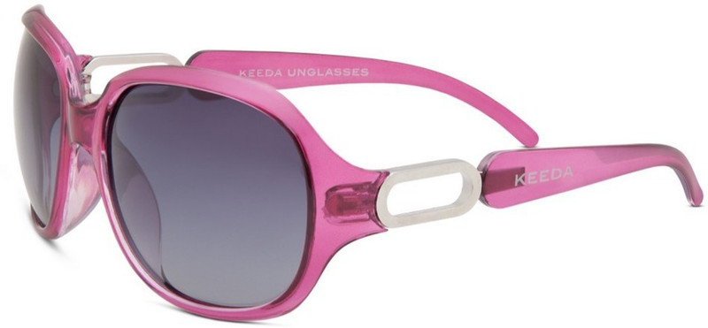 KEEDA Oval Sunglasses(Black)
