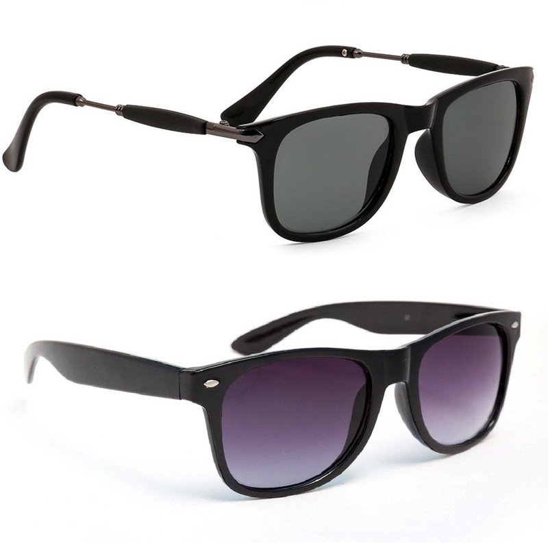 TheWhoop Wayfarer Sunglasses(Black)