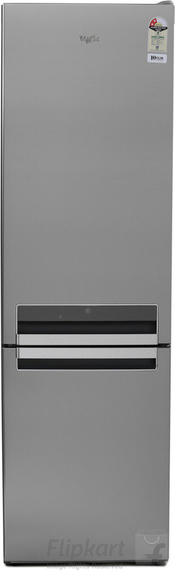 Whirlpool 395 L Frost Free Double Door Bottom Mount 2 Star Refrigerator(Inox Steel, BM 425 Optic)